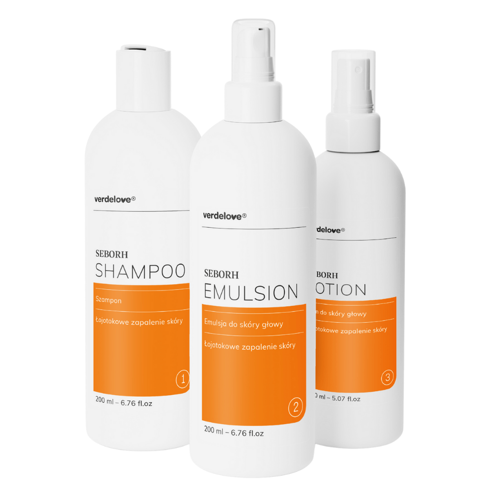 Seborh zestaw do skóry głowy z objawami łojotokowego zapalenia od Verdelove